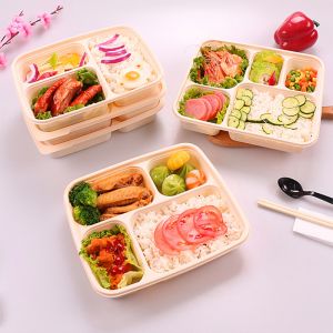 pp塑料午餐盒一次性3 4 5 6舱环保