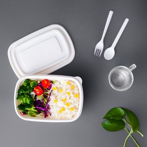微波密封可折叠餐盒3格塑料食品容器