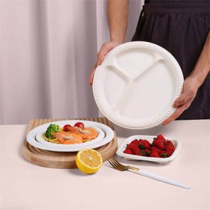 中餐餐盘椭圆形一次性餐盘外卖盒
