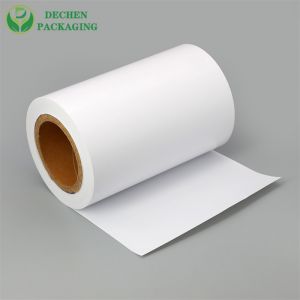 涂层55gsm聚乙烯涂层白色牛皮纸卷清洁包装材料糖袋包装纸