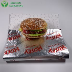 汉堡包铝箔纸绝缘铝箔三明治包装